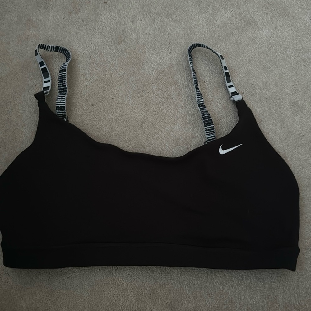 Black Nike sports bra